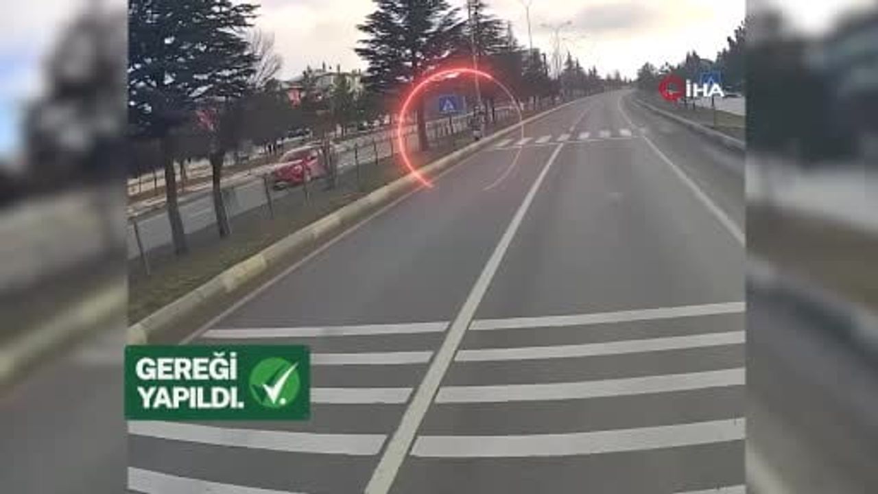 Kütahya'da Yaya Önceliği İhlali: Kamyon Sürücüsüne Ceza Verildi