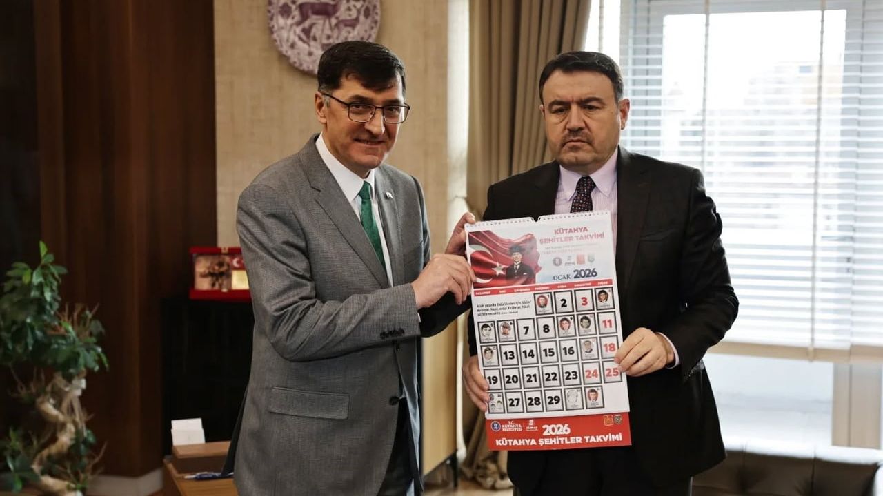 Kütahya Şehitler Takvimi Valilikte Tanıtıldı