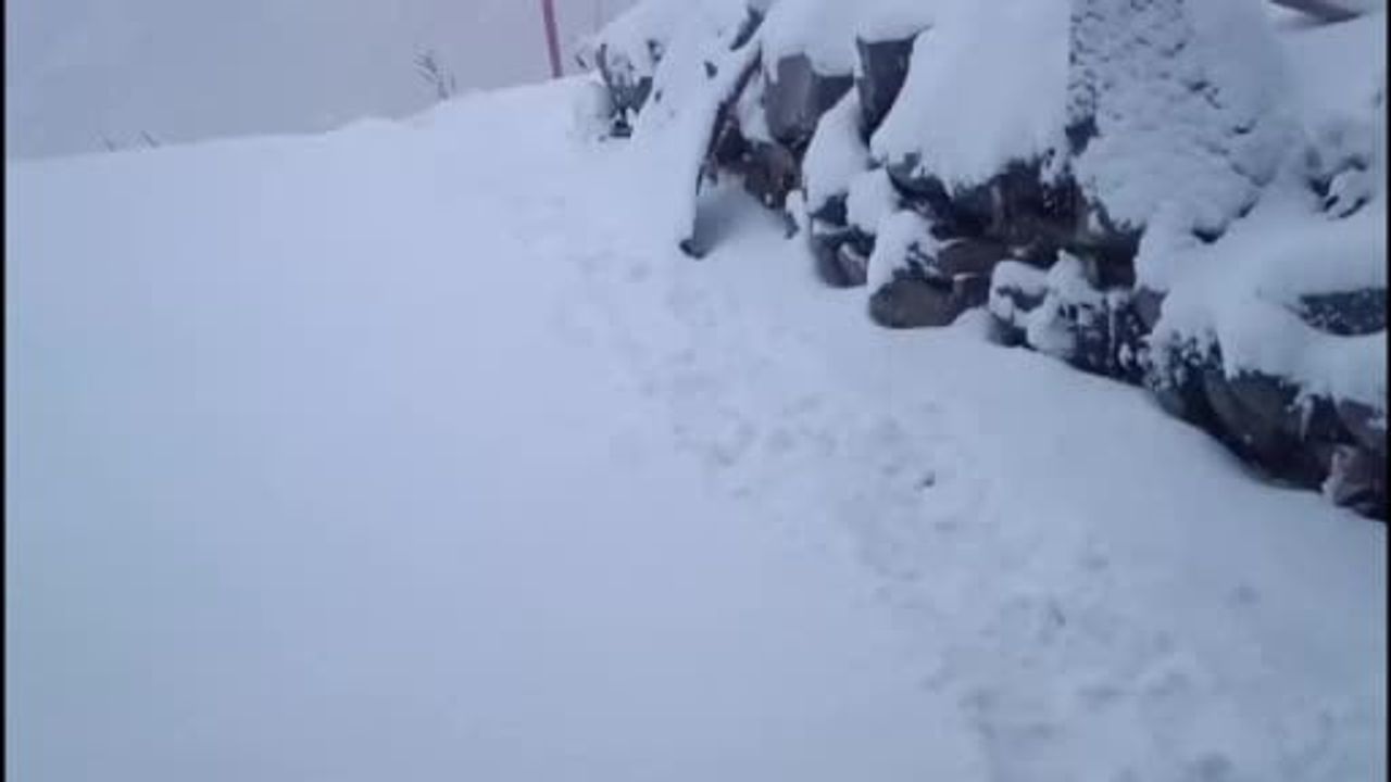 Malatya'da Kırsal Alanlarda Etkili Kar Yağışı