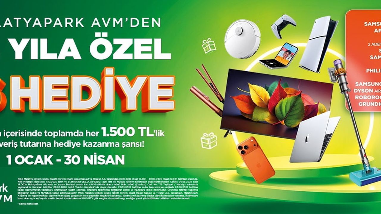 MalatyaPark AVM'den 16. Yıldönümüne Özel Çekiliş