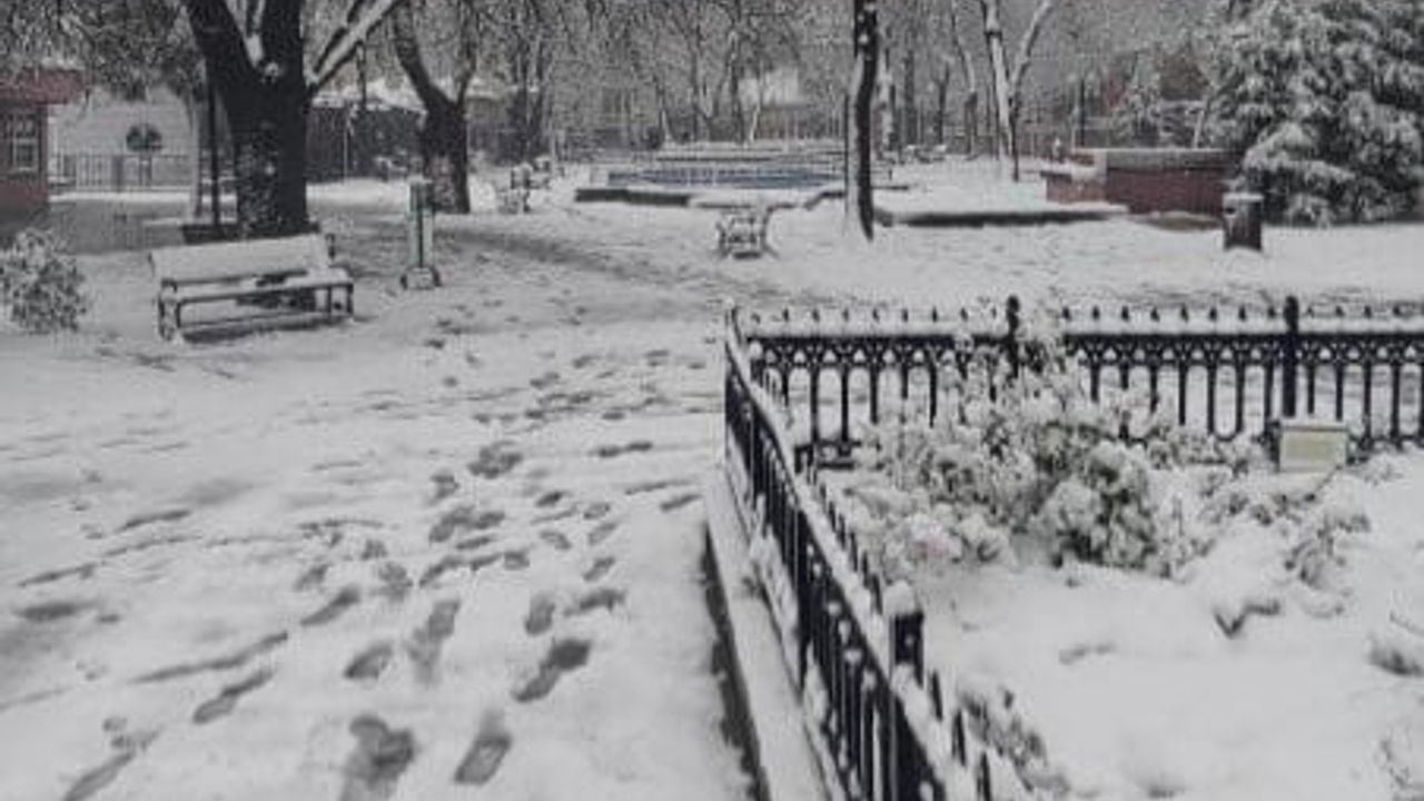 Malkara'da Kartpostal Gibi Kış Manzaraları