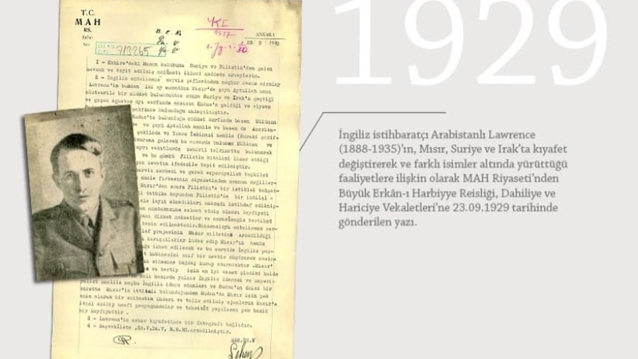 MİT'ten Lawrence Raporu: 87 Yıllık Gizli Belgeler Ortaya Çıktı