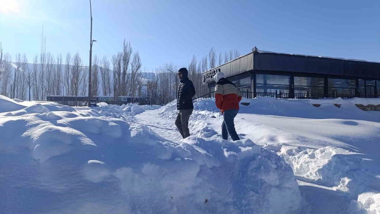 Muradiye Şelalesi Kışın Buz Kesti