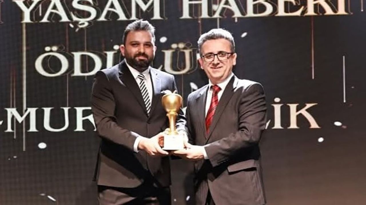 Murat Çelik'e Yılın Yaşam Haberi Ödülü