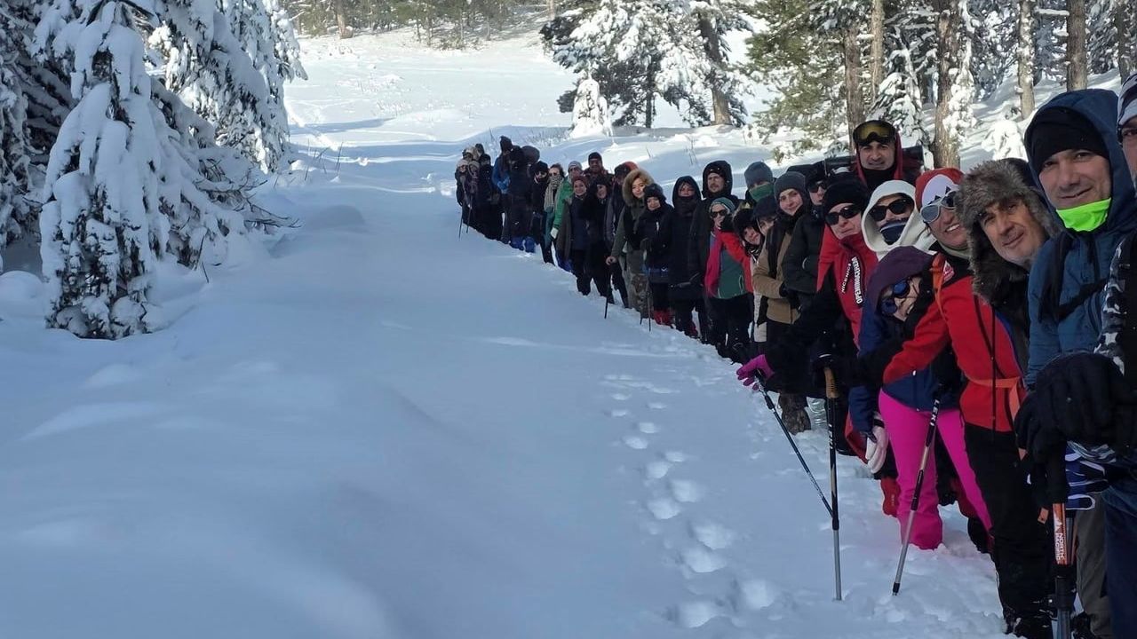 Murat Dağı'nda Kar Yürüyüşü Etkinliği