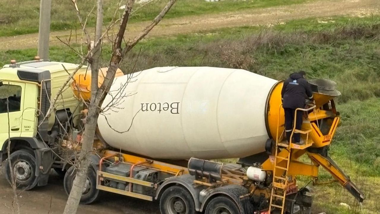 Muratlı'da Beton Mikseri Atık Dökme Skandalı