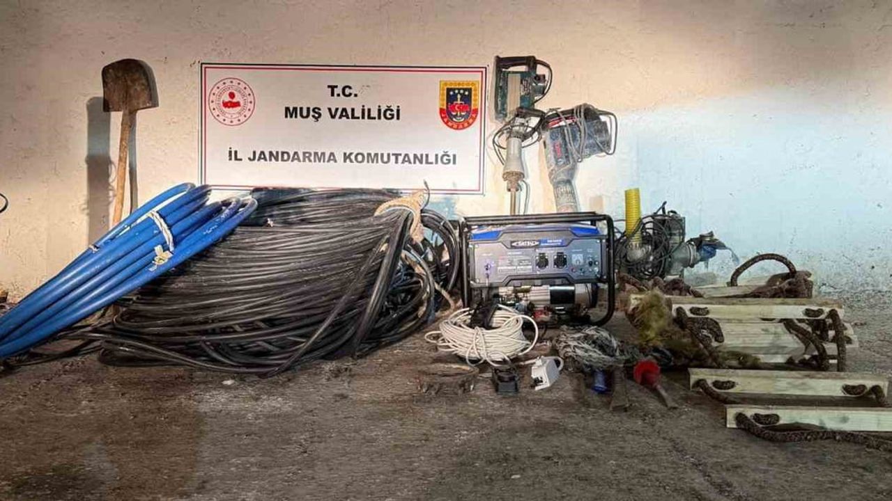 Muş'ta Kaçak Kazı Operasyonu: İki Gözaltı