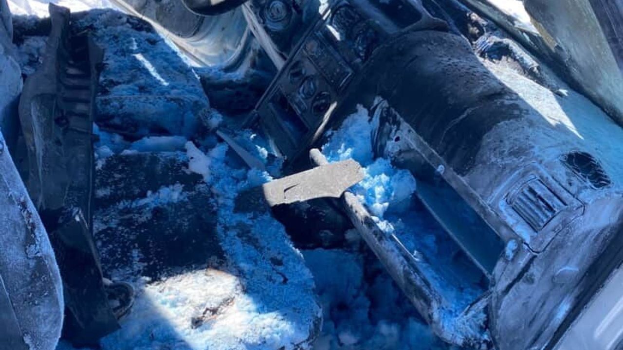 Muş'ta Seyir Halindeki Otomobil Alev Aldı