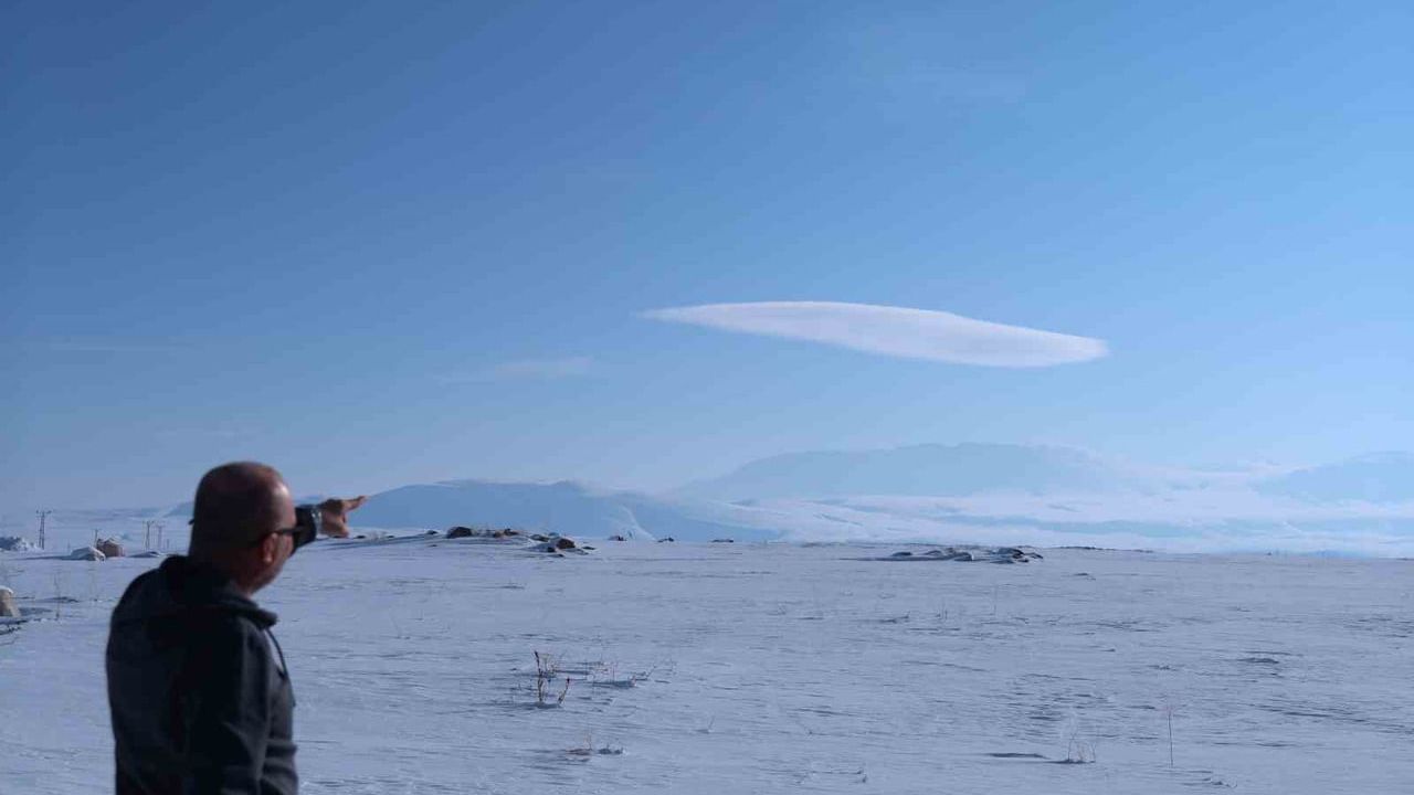 Nemrut Kalderası'nda Nadir Bir Mercek Bulutu Oluştu