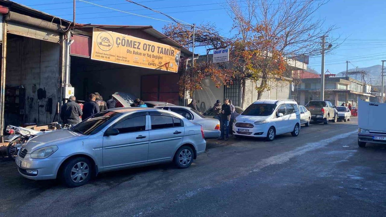 Osmaniye'de Dondurucu Soğuklar Sanayi Sitesinde Yoğunluğa Neden Oldu