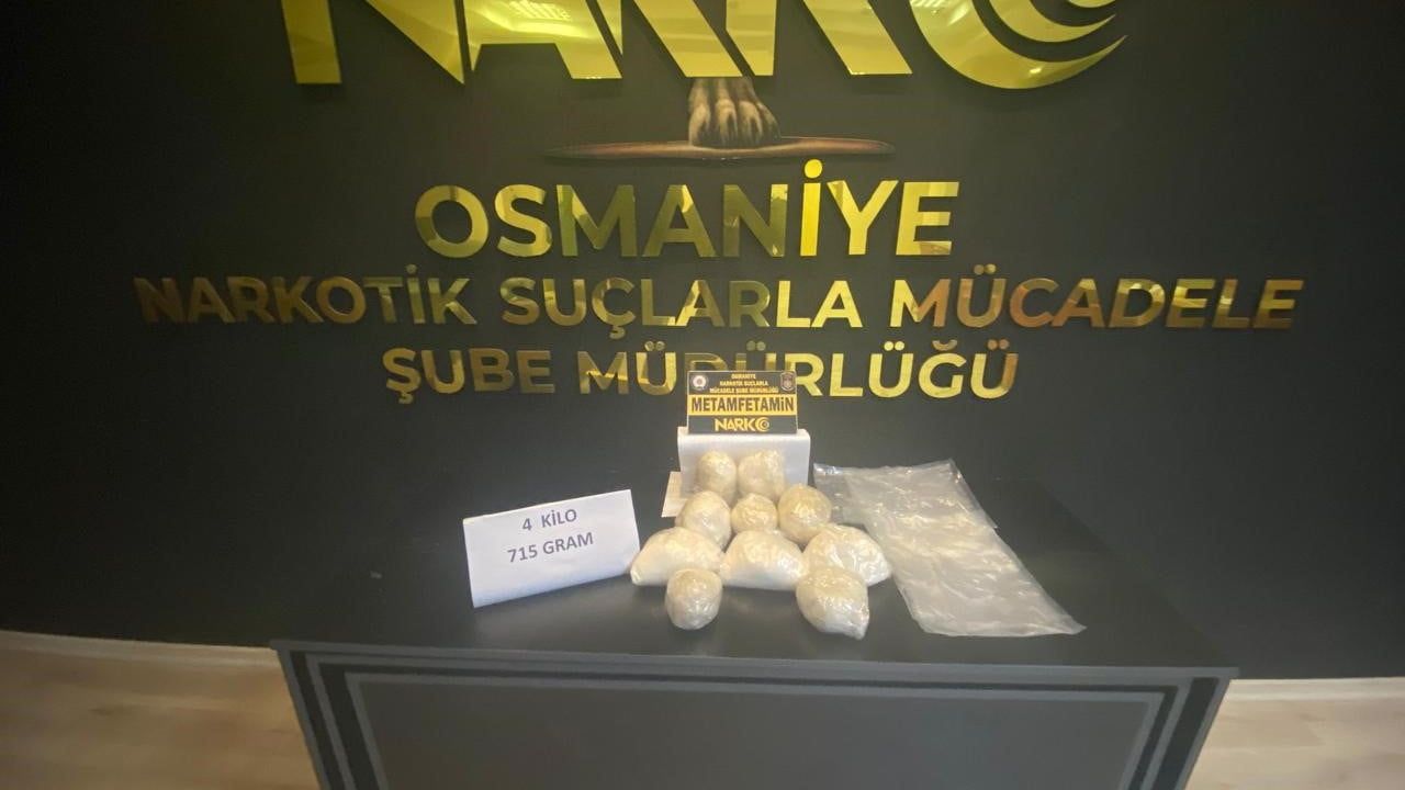 Osmaniye'de Uyuşturucu Operasyonu: 4 Kilogramdan Fazla Metamfetamin Ele Geçirildi