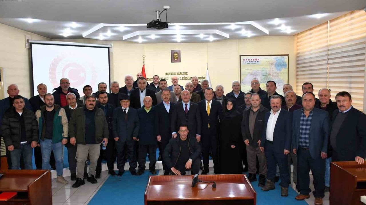 Ovacık Muhtarları, İl Genel Meclisi'ne Teşekkür Ziyaretinde Bulundu