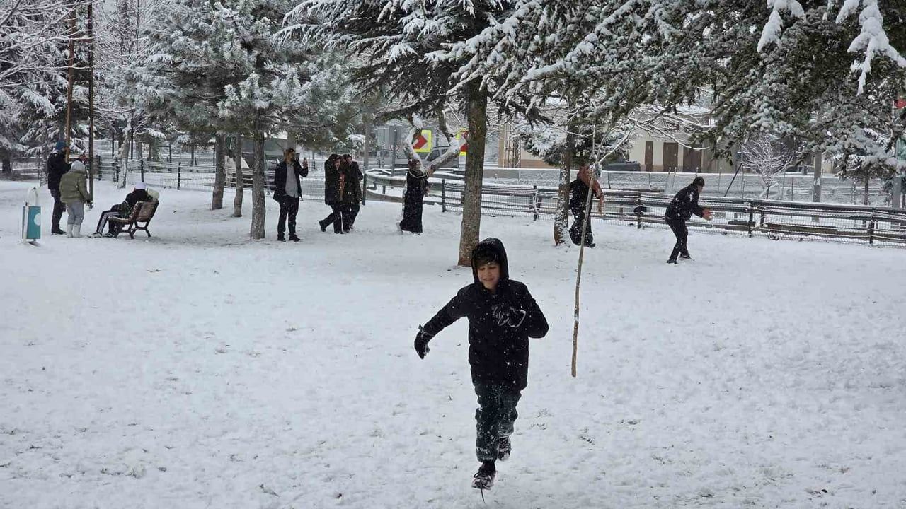 Pozantı'da Kar Yağışı Etkisiyle Beyaz Bir Manzara