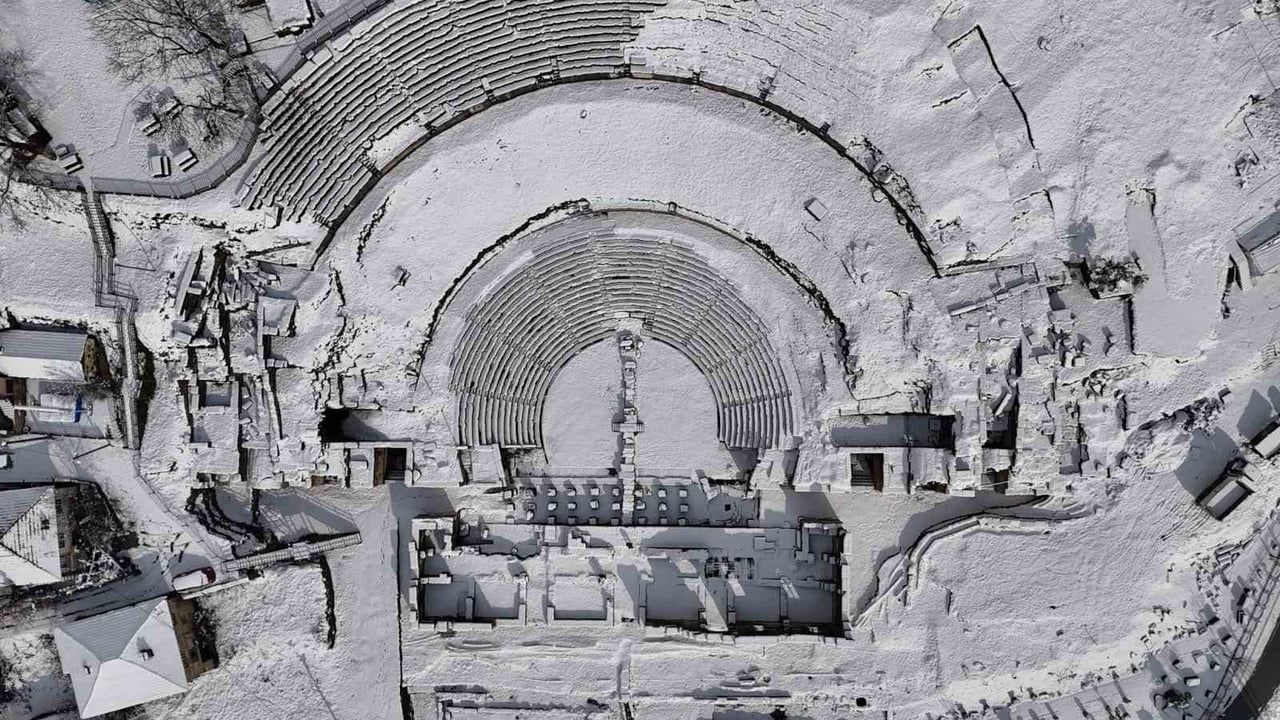 Prusias Ad Hypium Antik Kenti Kış Beyazında