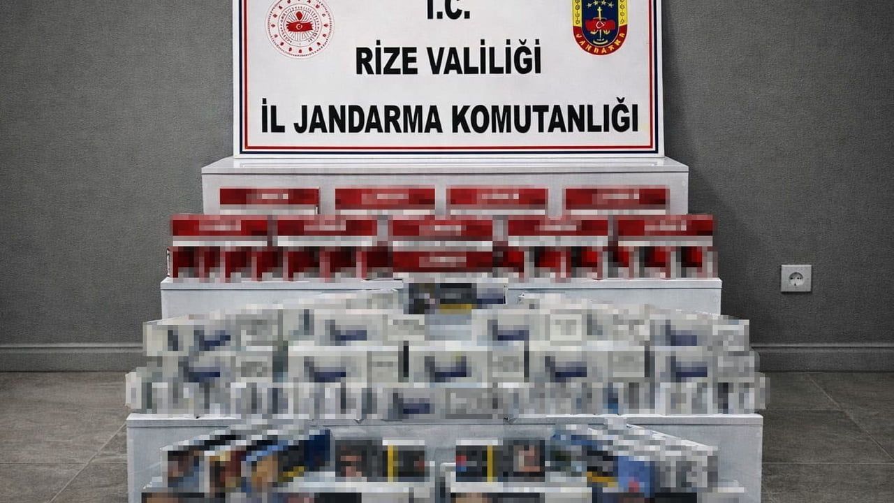 Rize'de Kaçak Sigara Operasyonu