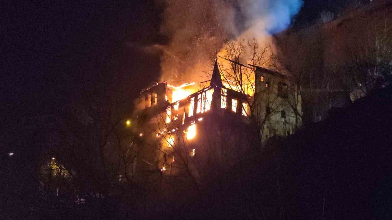 Safranbolu'da 200 Yıllık Tarihi Konağın Yangını