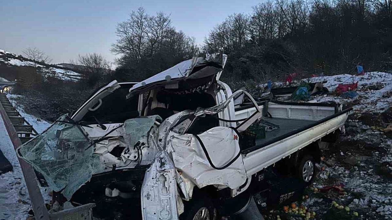 Sakarya'da Kamyonet Kazası: Baba ve Oğlu Yaralandı
