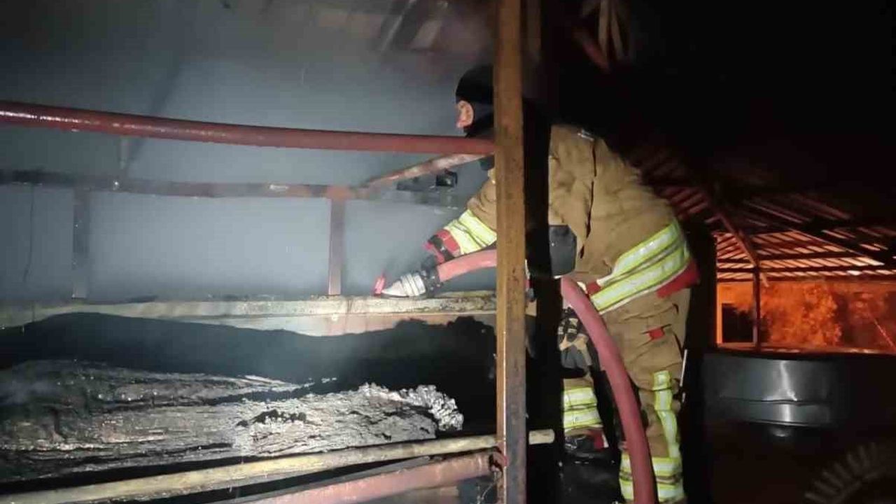 Samandağ'da Yangın: Evin Odunluğu Alevlere Teslim Olmadı