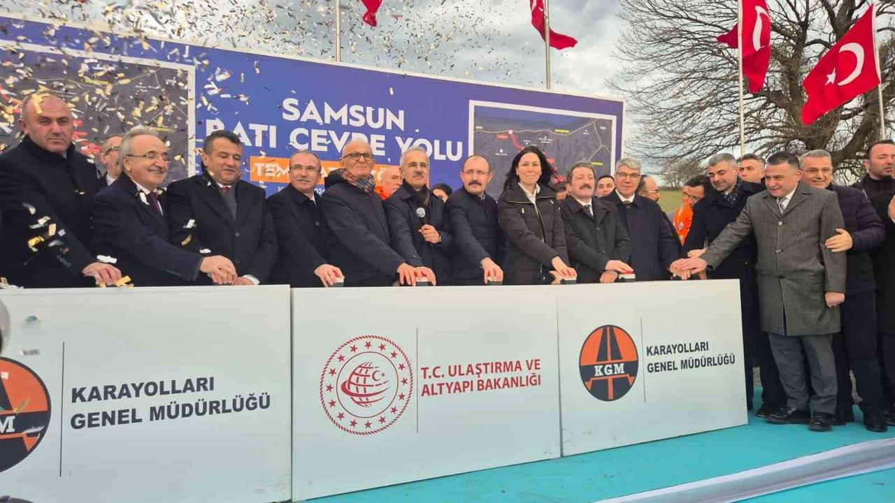 Samsun Batı Çevre Yolu Projesinin Temeli Atıldı