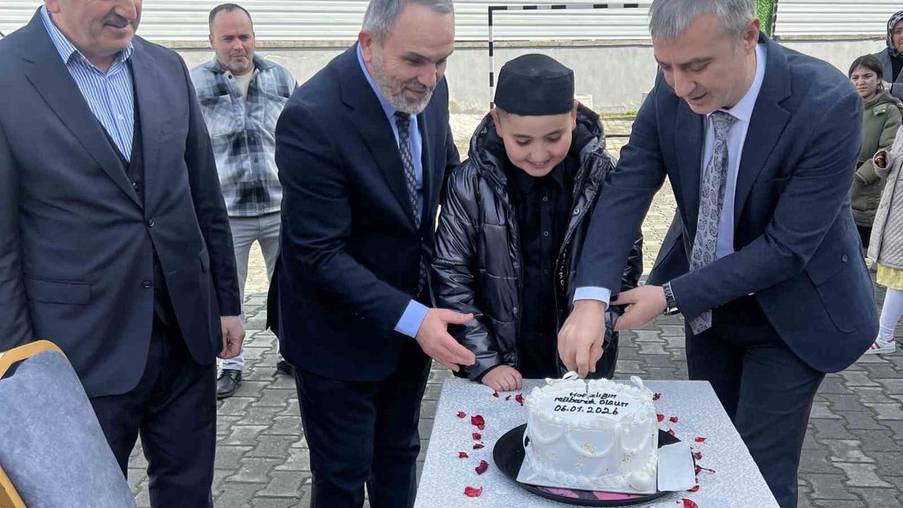 Samsun'da Geleneksel Hafız Islatma Töreni