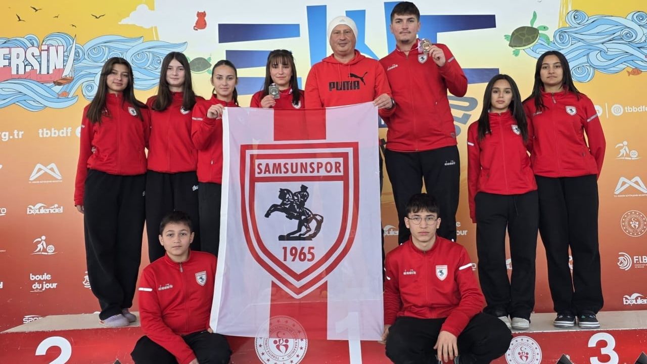 Samsunspor Bocce Takımı Mersin'de Zirveye Çıktı