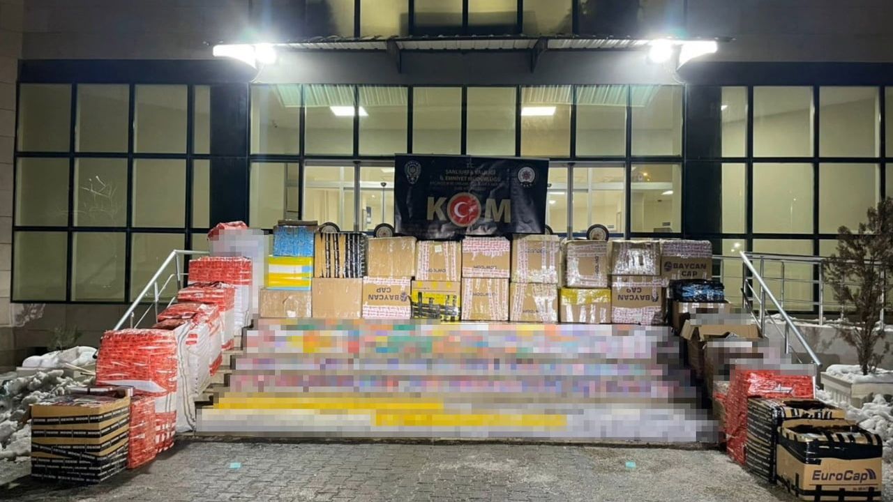 Şanlıurfa'da 15 Milyon TL Değerinde Kaçak Sigara Operasyonu