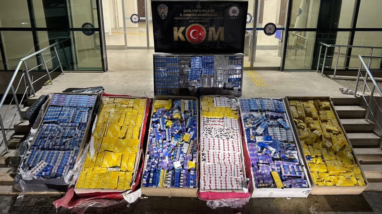 Şanlıurfa'da Dev Kaçak Sigara Operasyonu