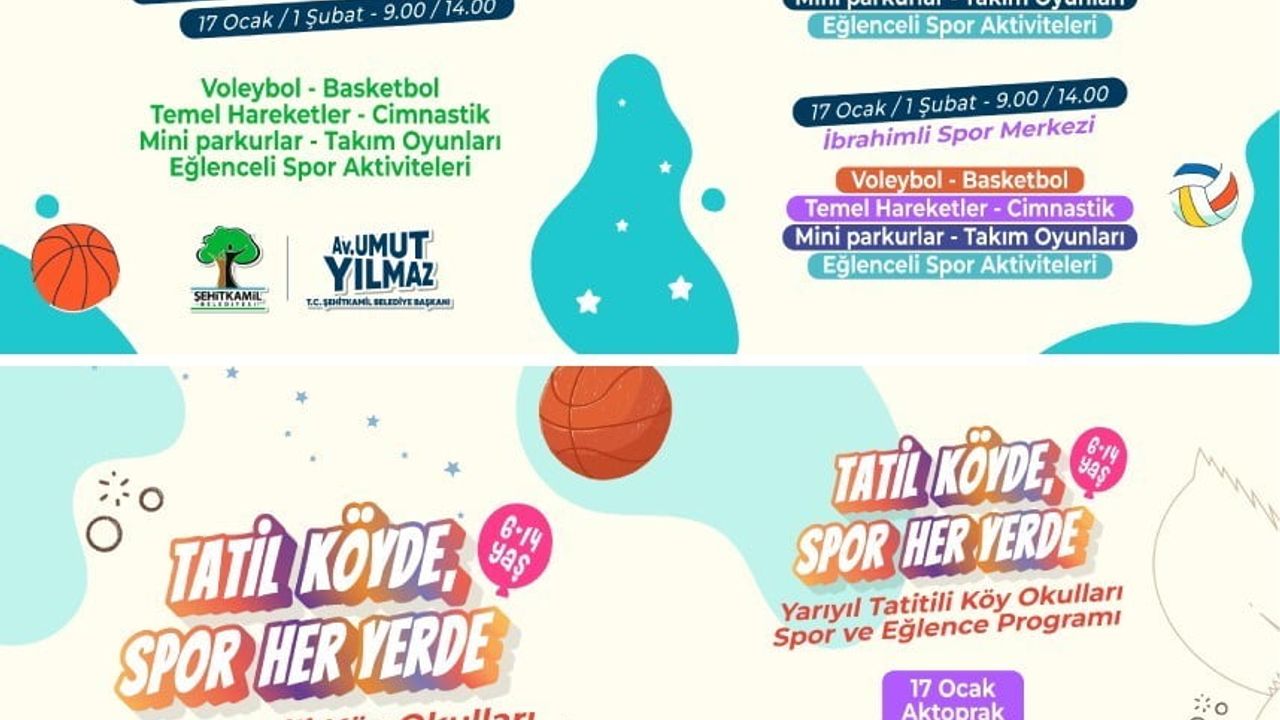 Şehitkamil'de Çocuklar İçin Spor Şenliği