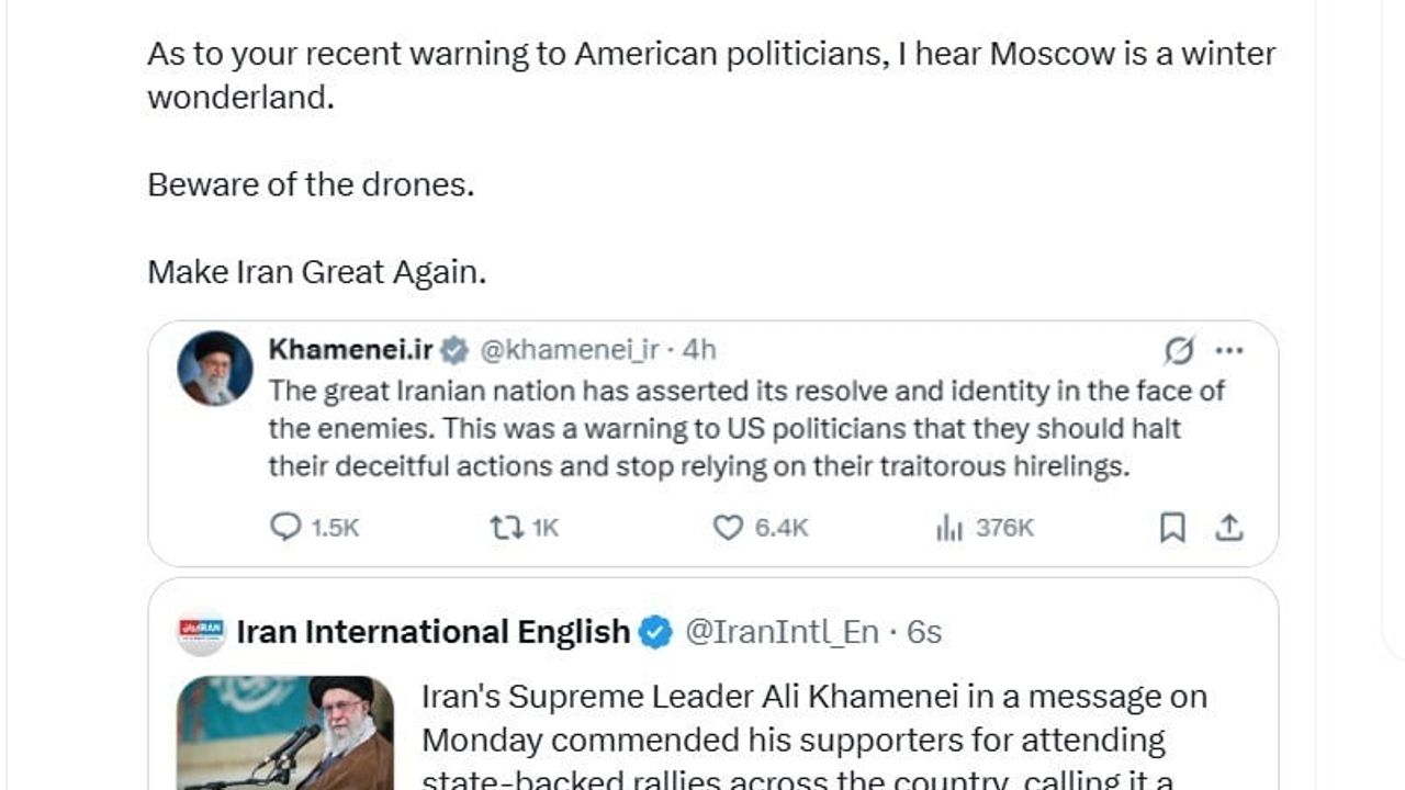 Senatör Graham'dan Hamaney'e Cevap