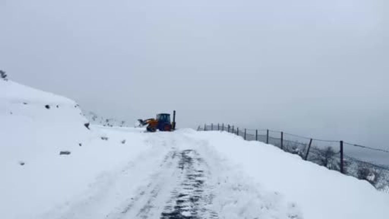 Siirt'te Kar Yağışı Sebebiyle Kapanan 14 Köy Yolu Açıldı