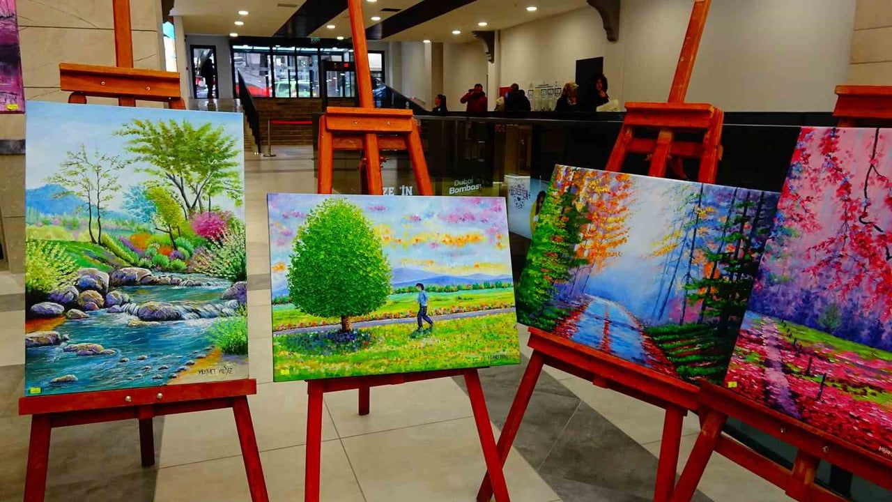 Sonbaharın Renkleri II Sergisi Sanatseverleri Buluşturdu