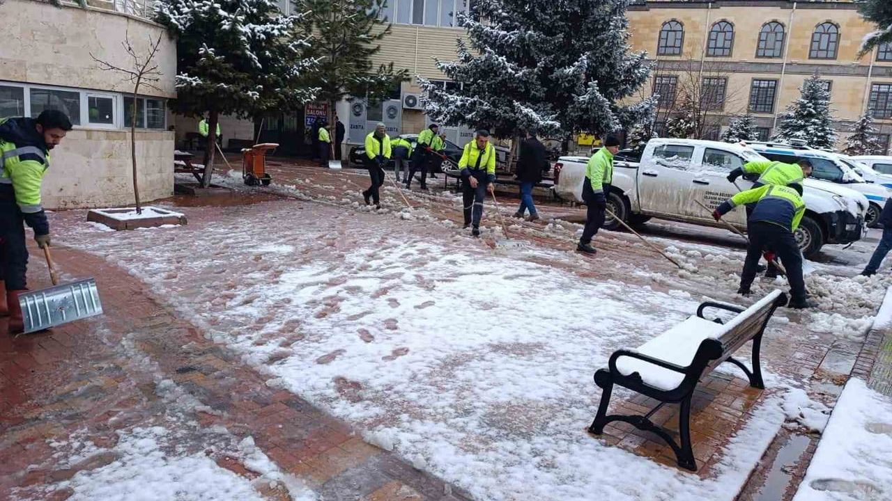 Sorgun Belediyesi Karla Mücadele Çalışmalarını Başlattı