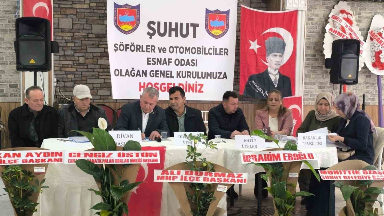 Şuhut'ta Şoförler ve Otomobilciler Esnafı Seçim Sonuçları