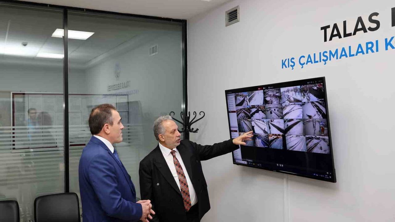 Talas'ta Kış Çalışmalarına Teknolojik Takip