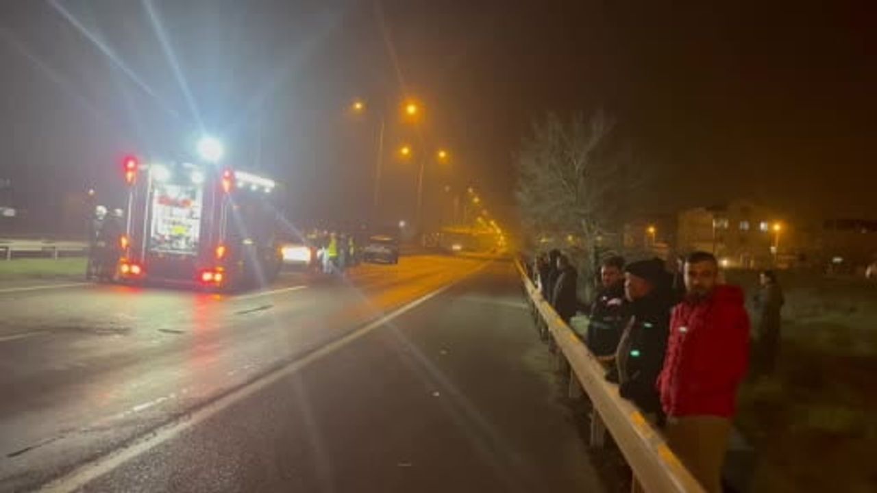 Tekirdağ'da alkollü sürücü kaza yaptı