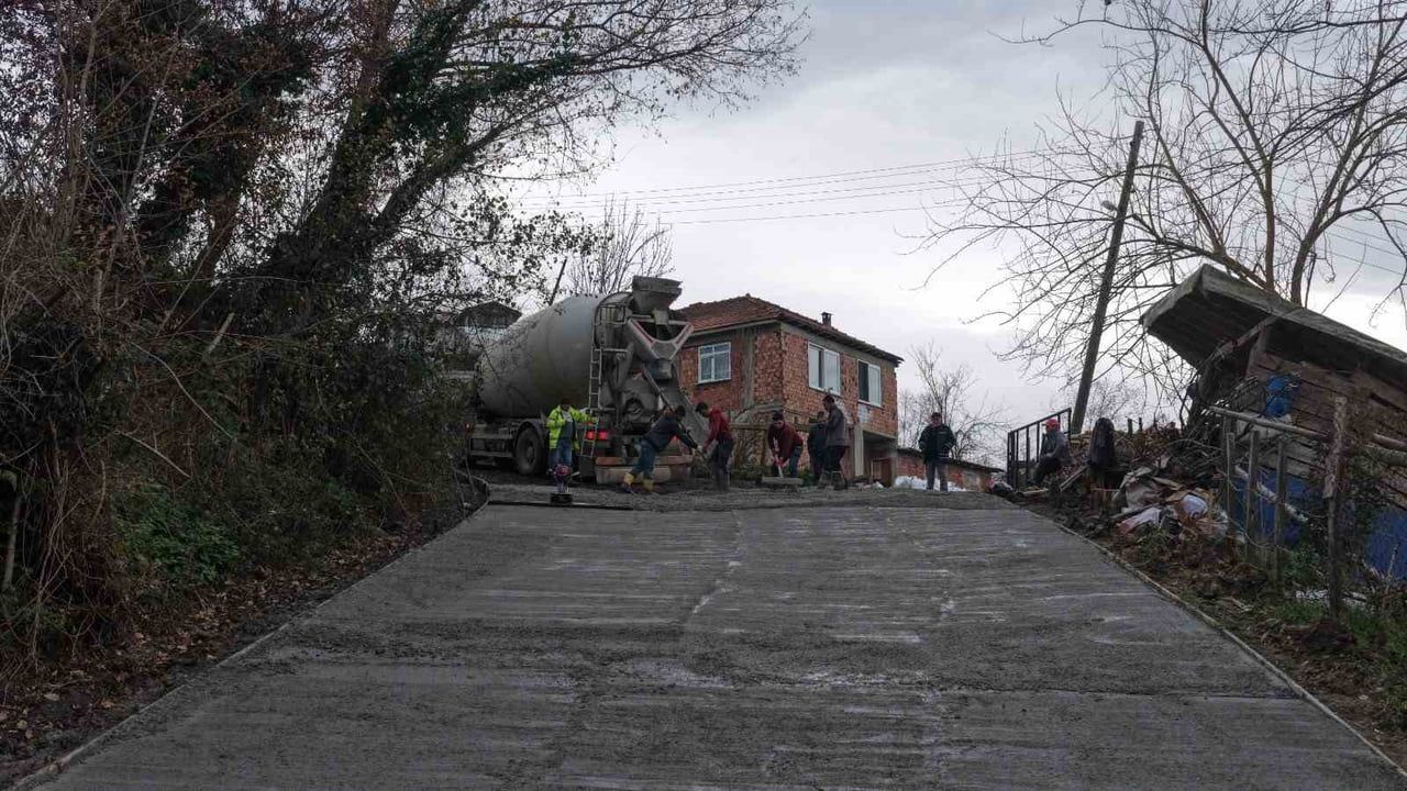 Terme'de Yeni Yol Çalışmaları Sürüyor