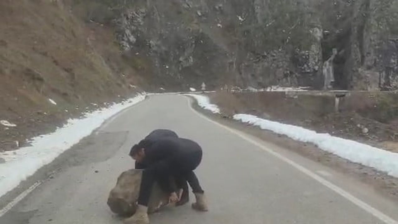 Tokat'ta Kayayı Otomobille Çektiler