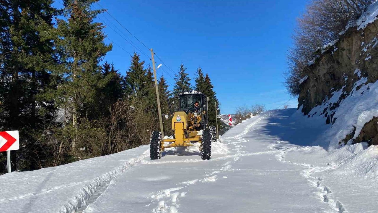 Trabzon'da Karla Mücadele Çalışmaları Devam Ediyor