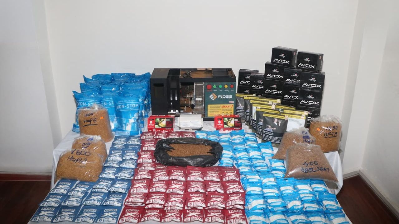 Tunceli'de Kaçak Alkol ve Sigara Operasyonu