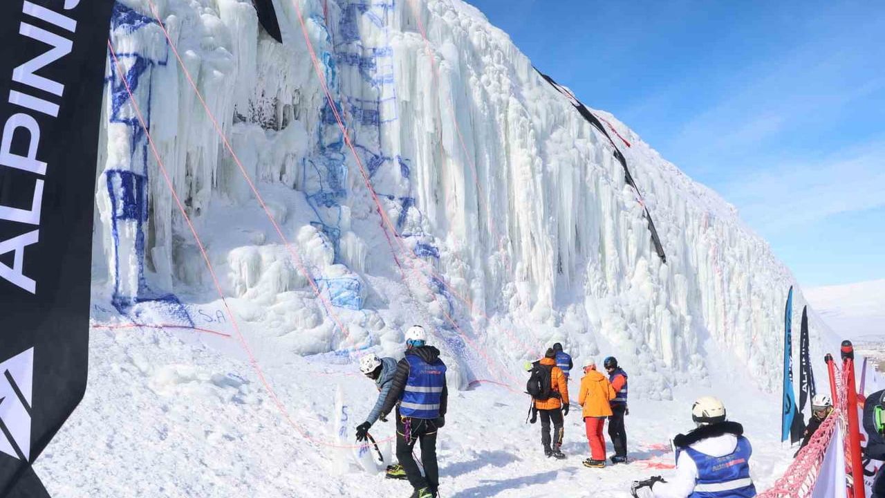 Türkiye Buz Tırmanışı Şampiyonası Palandöken'de Gerçekleşti