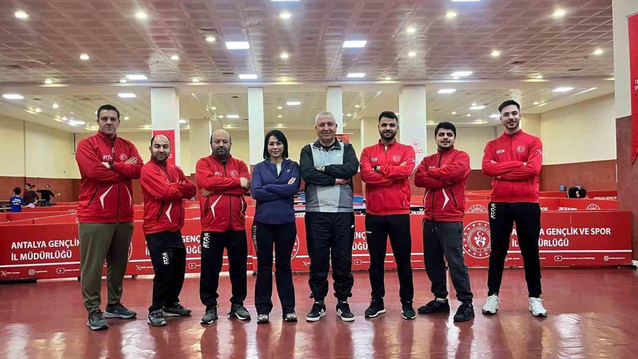 Türkiye Paralimpik Masa Tenisi Milli Takımı Antalya'da Hazırlıklarını Sürdürüyor