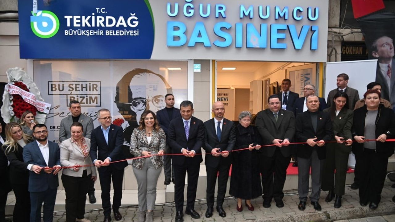 Uğur Mumcu Basınevi Tekirdağ'da Açıldı