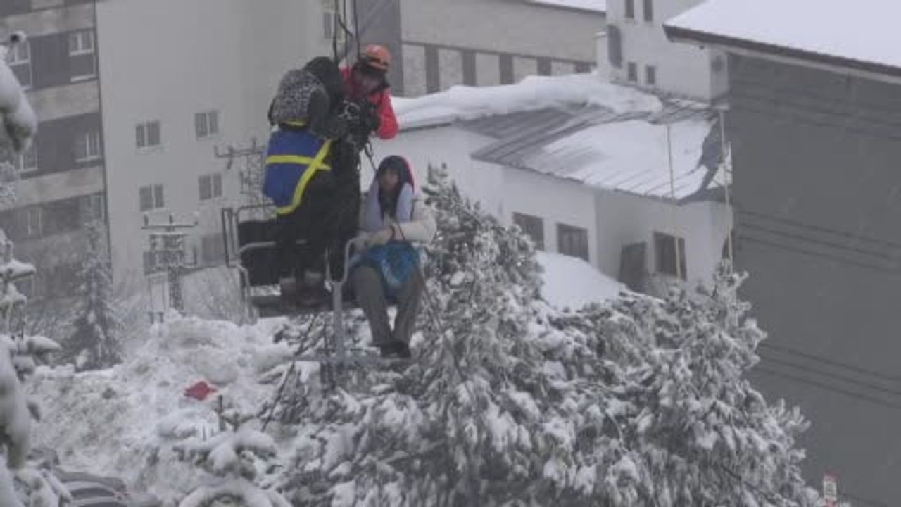 Uludağ'da Telesiyej Arızası: Tatilciler Mahsur Kaldı