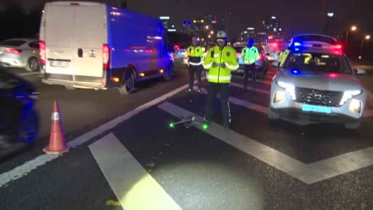 Ümraniye'de Dron Destekli Trafik Denetimi: 12 Araca Ceza Suflatıldı