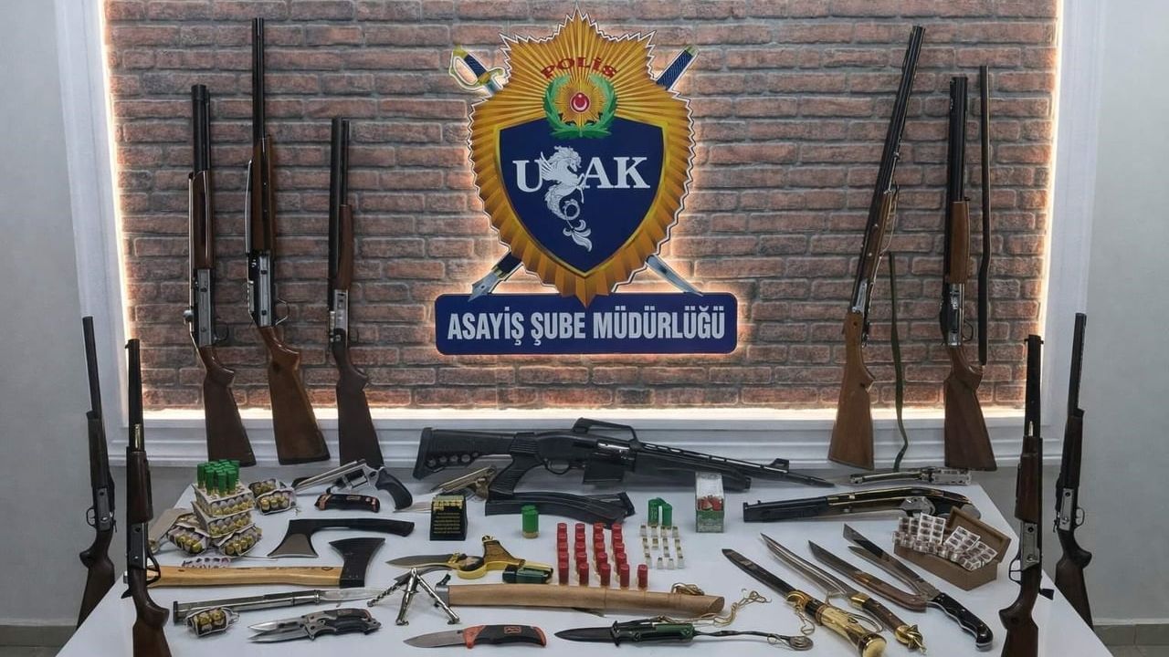 Uşak'ta Galericiler Sitesi'nde Asayiş Denetimi