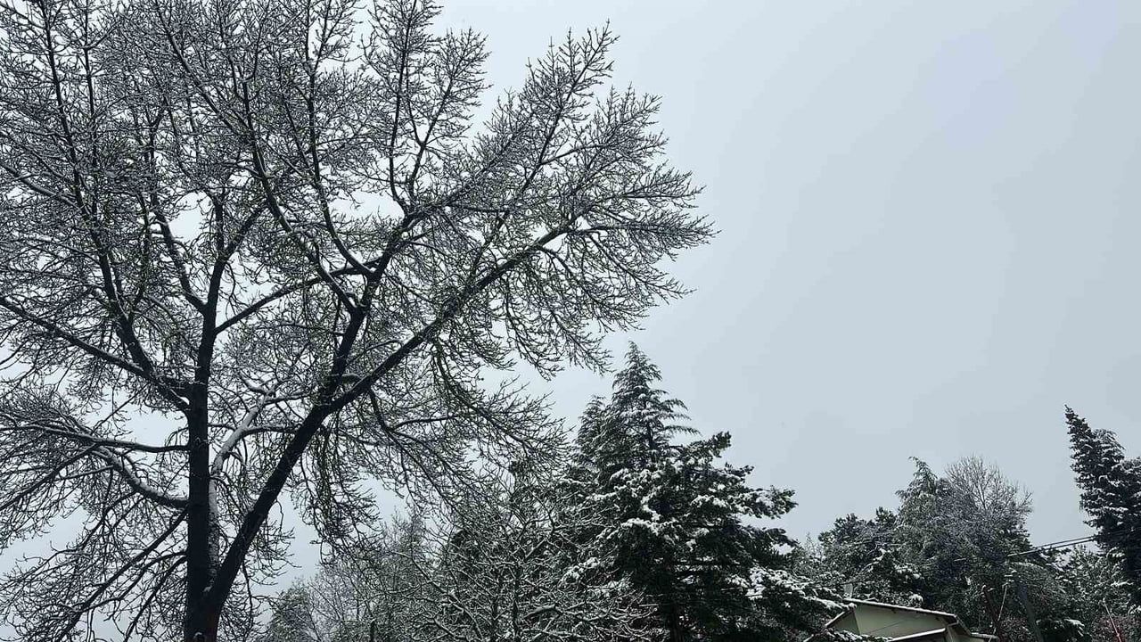 Uşak Yüksek Kesimlerinde Kar Yağışı Etkili Oldu