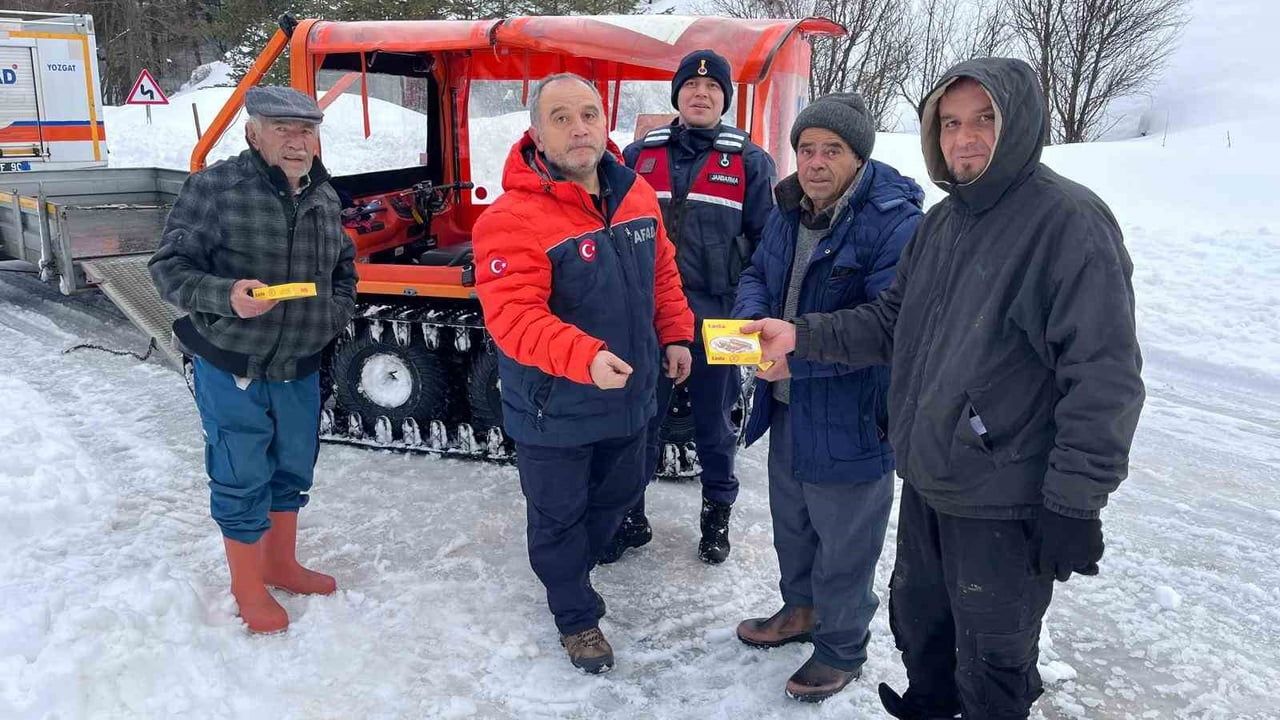 Yoğun Kar Sebebiyle Mahsur Kalan Vatandaş Kurtarıldı