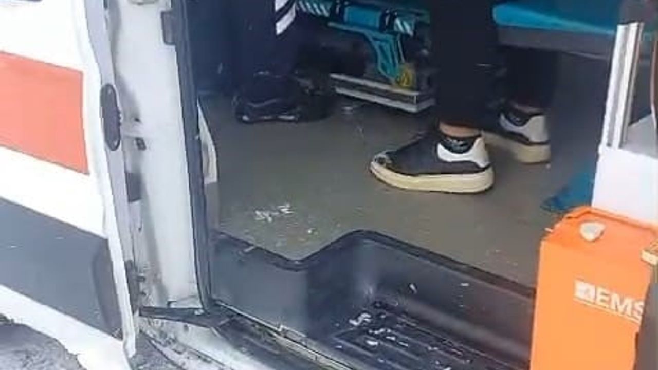 Yoğun Kar Yağışı Ambulansa Engel Olamadı