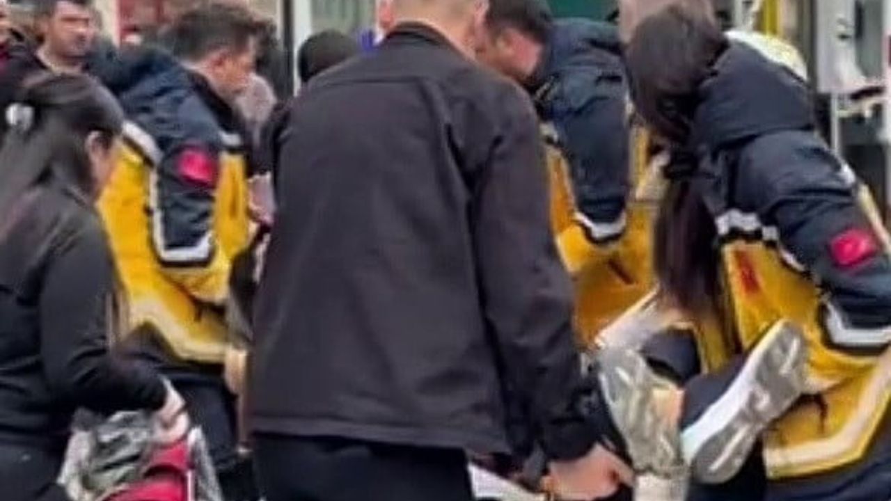 Zonguldak'ta Mağaza Merdivenlerinden Düşen Kadın Hastanelik Oldu