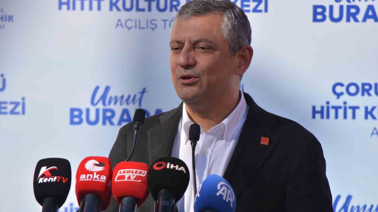 CHP Genel Başkanı Özgür Özel, Hitit Kültür Merkezi Açılışında Konuştu